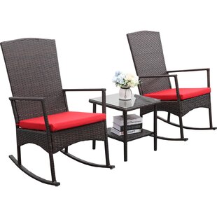 black wicker rocking chair outdoor