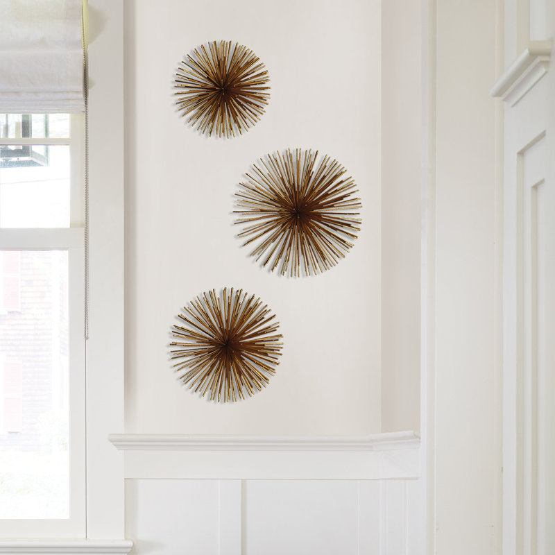 Bungalow Rose 3 Piece Large Starburst Wall Decor Set Reviews