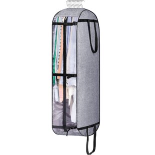 2 Hanging Vacuum Sealed Airtight Storage Travel Bags Wardrobe Clothes Dress suit 