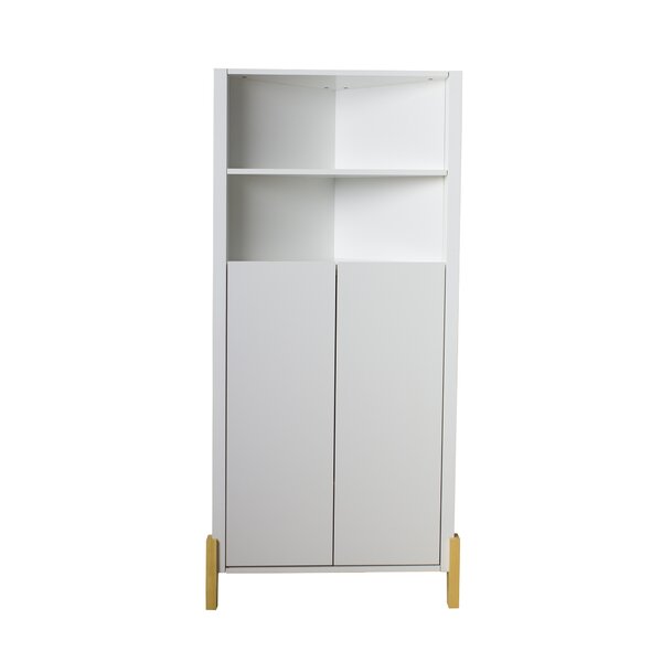 White Sideboard 2 Door Cabinet Cupboard 3 Shelves Storage Unit Bathroom Kitchen