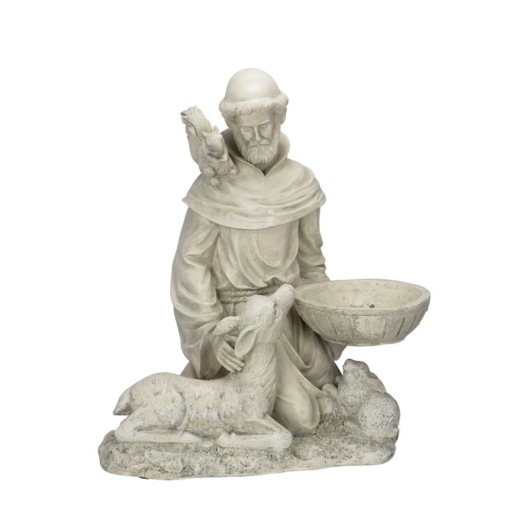 Design Toscano Saint Francis Feeds The Animals Garden Statue & Reviews ...