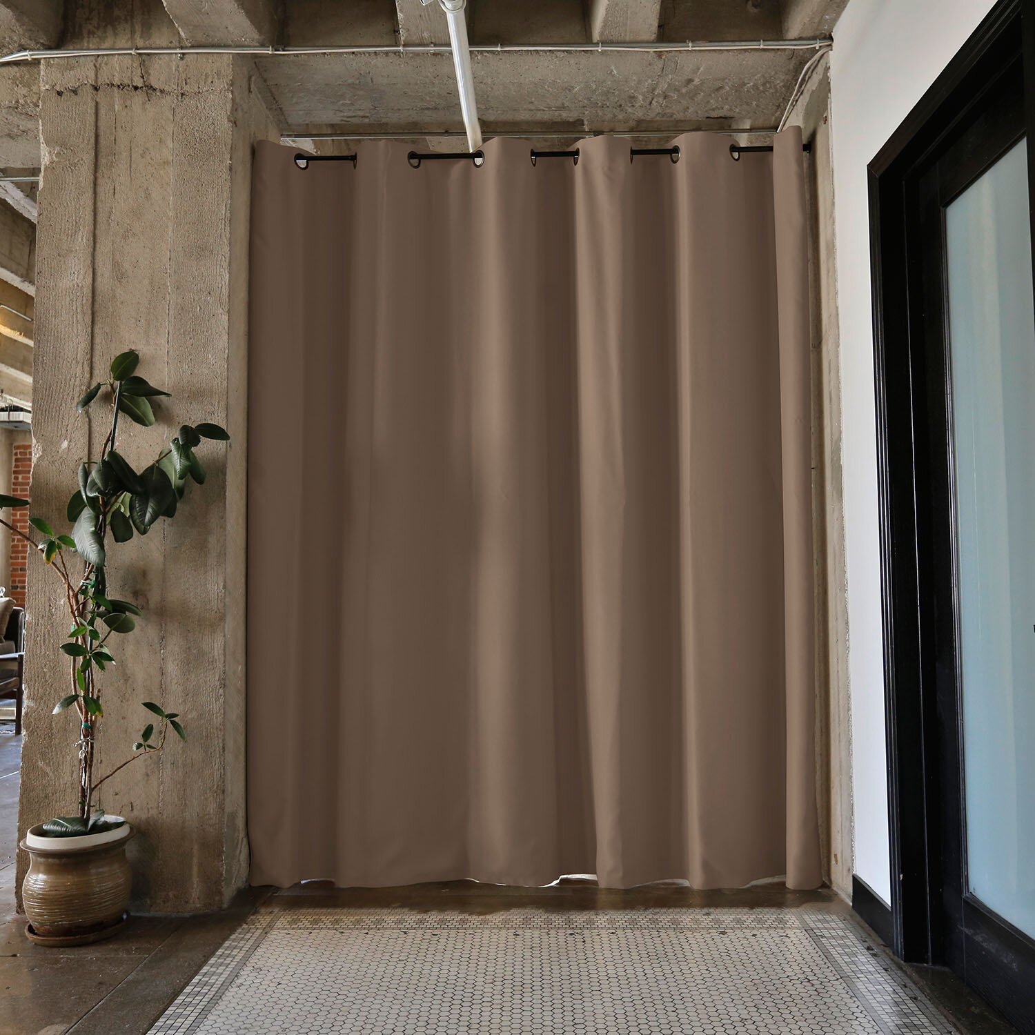 room divider curtains with rod