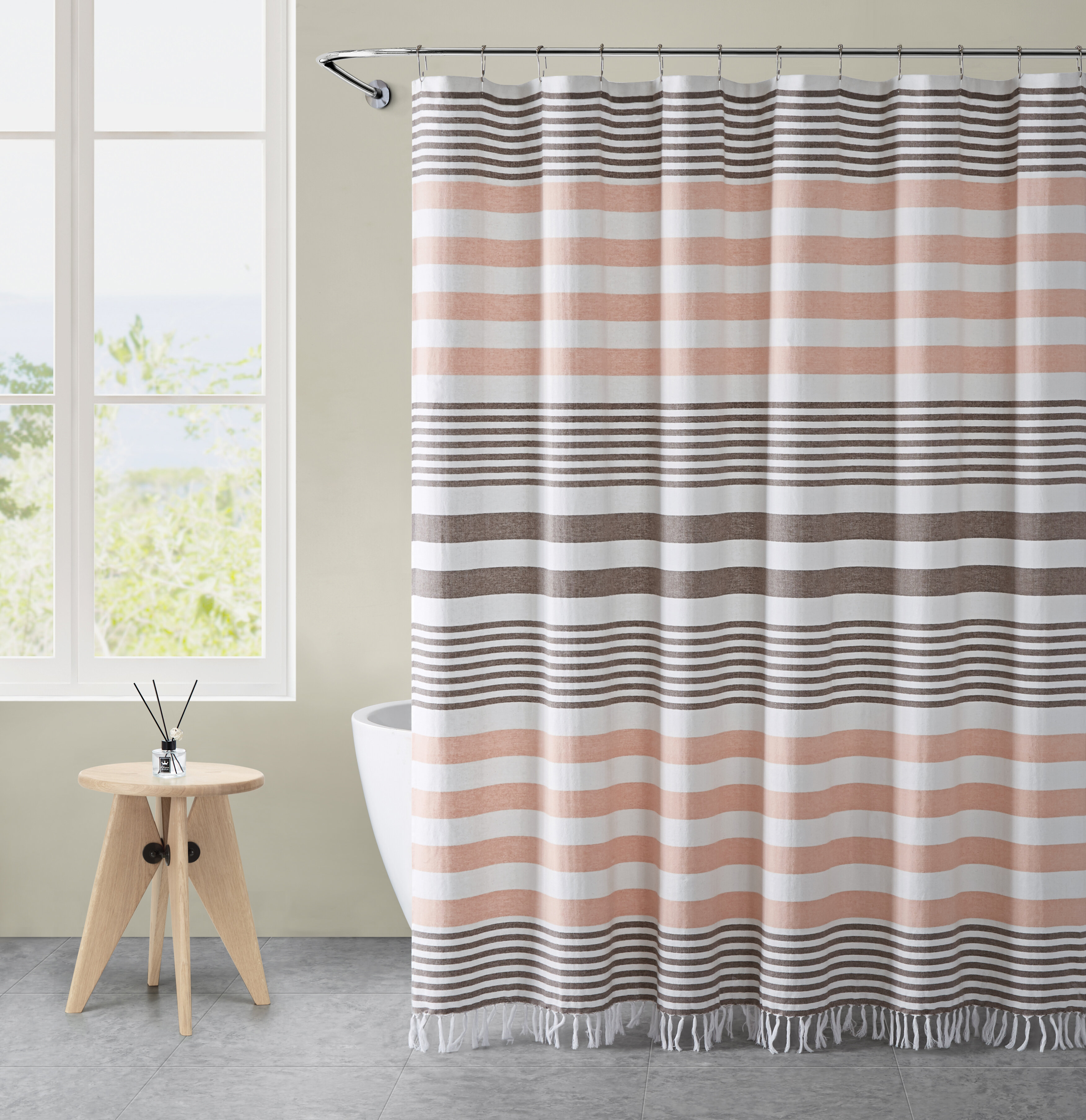 target tassel shower curtain