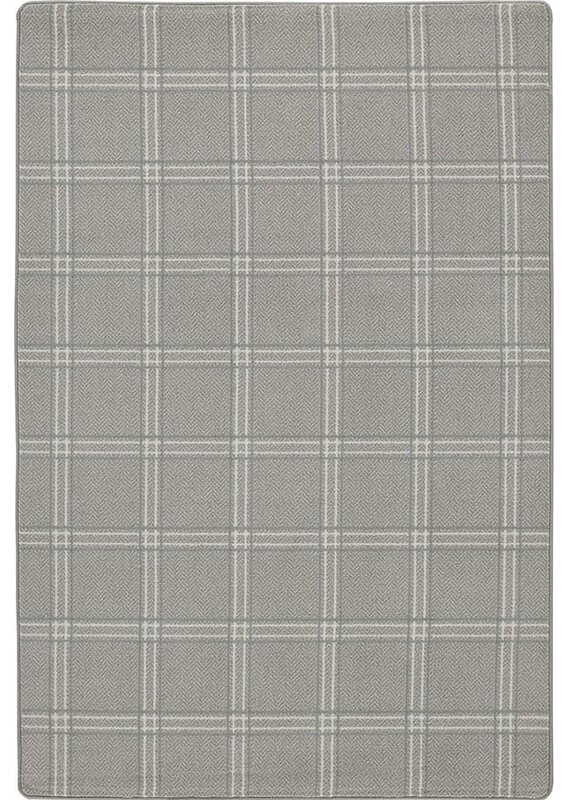 Gracie Oaks Livinia Plaid Tufted Gray Area Rug | Wayfair