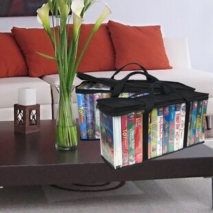 Evelots VHS Storage Bag-Movie Organizer-Video Tape-Handles-Hold 30-No Dust-Set/2 (Set Of 2) By Evelots