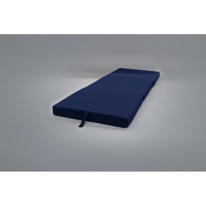 Alwyn Home Ritchie Fold Away Bed Blue Standard Medium Mattress