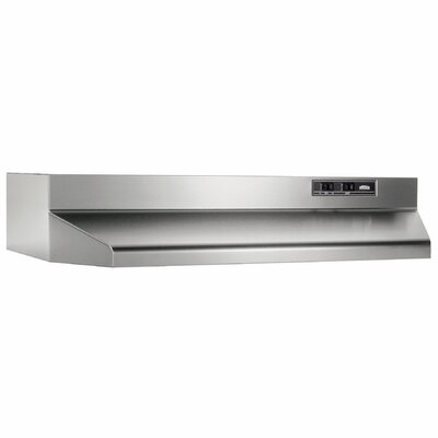 Broan 24" 160 CFM Ducted Under Cabinet Range Hood Finish: Stainless Steel