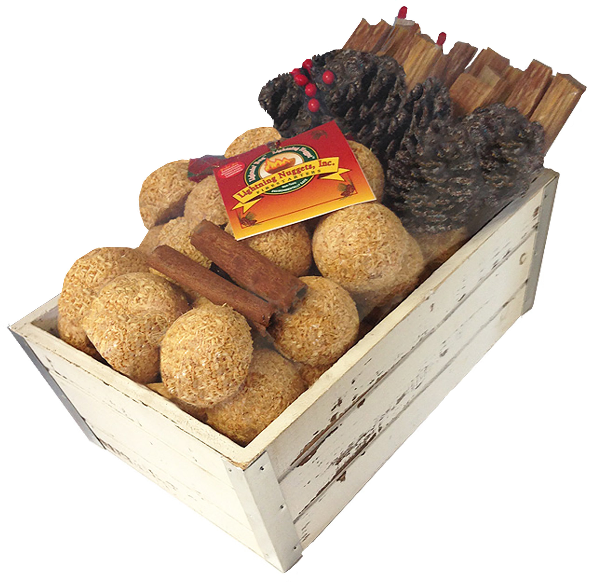 Lightning Nugget Fire Starter in a Rustic Container Wayfair