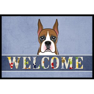 Boxer Welcome Doormat