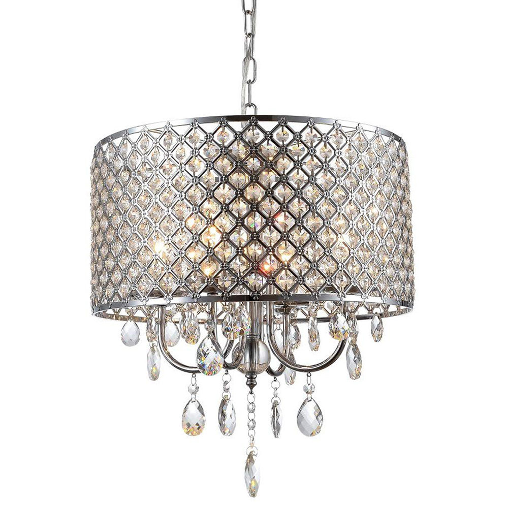 Mercer41 Balcom 4 Light Unique Statement Drum Pendant Wayfair