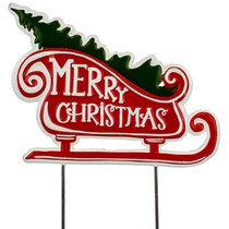 None Brand Christmas Cheer for The Entire Year ES Metal Sign