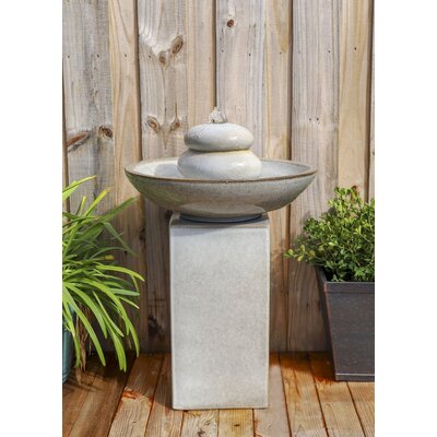 Ceramic Fountain with LED Light Wildon Home®