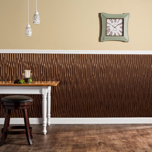 48 Inch Wall Panel Wayfair Dunes Vertical 48 X 96 Pvc Wall Paneling In Oil Rubbed Bronze