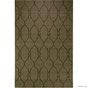 Hand-Woven Olive Area Rug
