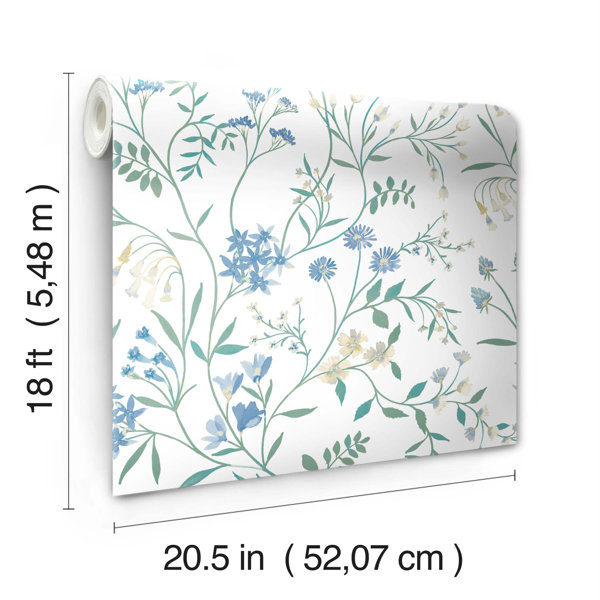 Room Mates Peel & Stick Floral Wallpaper & Reviews | Wayfair