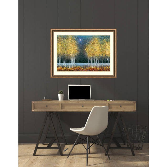 Amanti Art Blue Moon By Melissa Graves Brown Framed Painting Print Blue Moon By Melissa Graves Brown Framed Painting Print