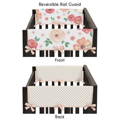 Sweet Jojo Designs Watercolor Floral 9 Piece Crib Bedding Set