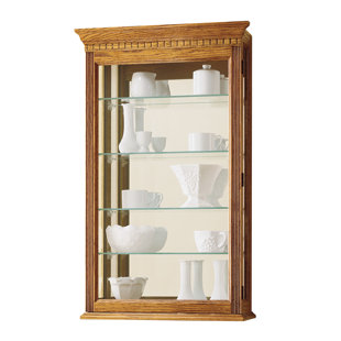 Go to store & view more images Alcott Hill Carmelita Wall-Mounted Curio Cabinet