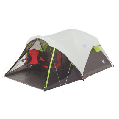 Steel Creek Fast Pitch Dome 6 Person Tent with Screen Room Coleman