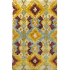 Majestic Hand-Woven Beige/Red Area Rug