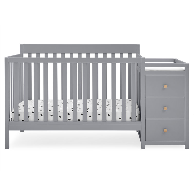 delta crib with changing table