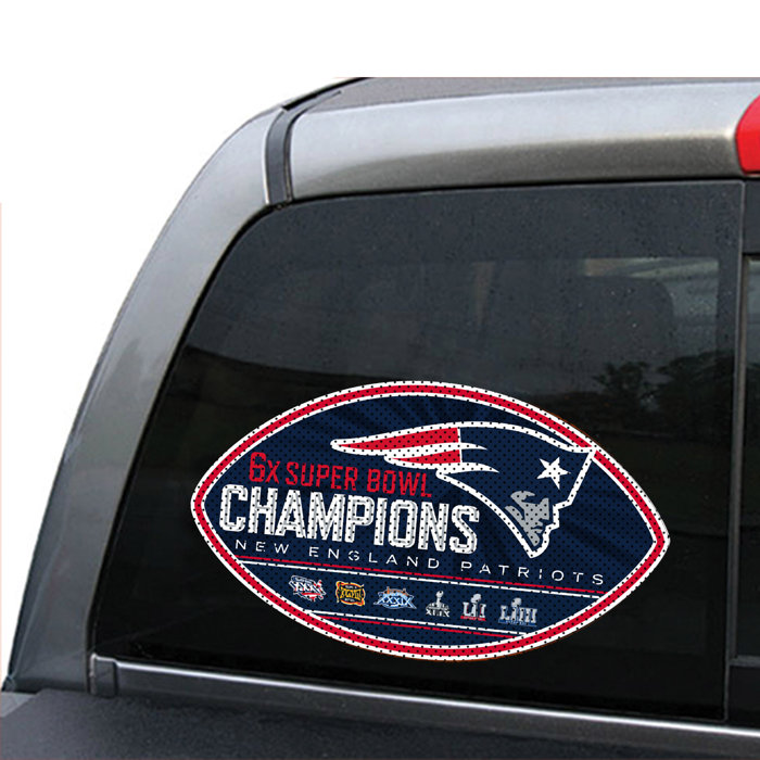 Nfl New England Patriots Super Bowl Liii Champion Window Decal