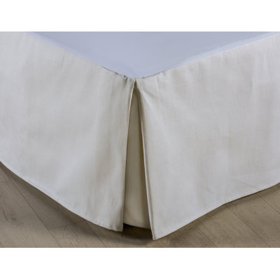 linen ivory Bed Skirt