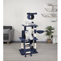 cat tree blue