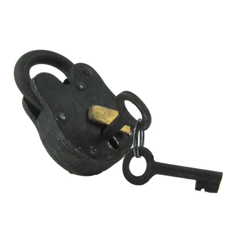 ATOM STEEL PADLOCK Dimple 3 Keys Heavy Duty Cast Iron Outdoor Security Shackle