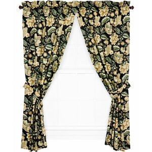 Fulton Nature/Floral Semi-Sheer Rod Pocket Curtain Panels (Set of 2)