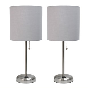 grey bedroom lamps