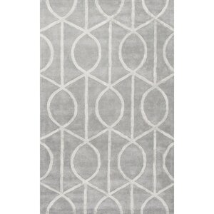 Blondell Hand-Tufted Contemporary Blue Area Rug