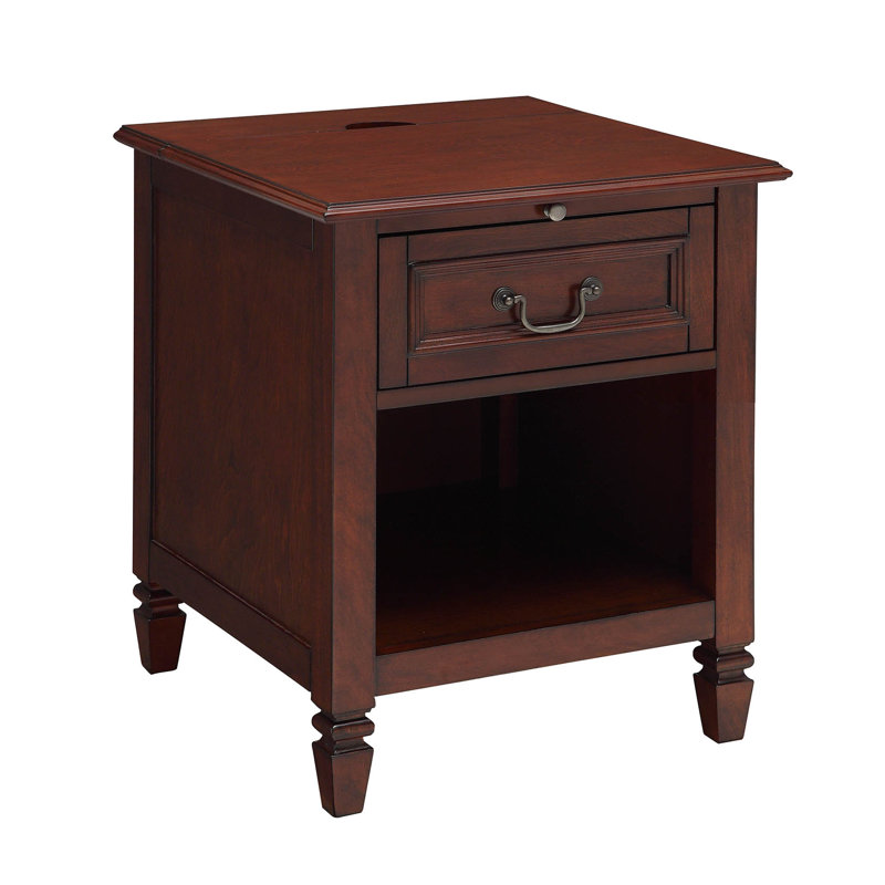 Alcott Hill Hamner 1 Drawer Nightstand With Charging Station Hamner 1 Drawer Nightstand With Charging Station