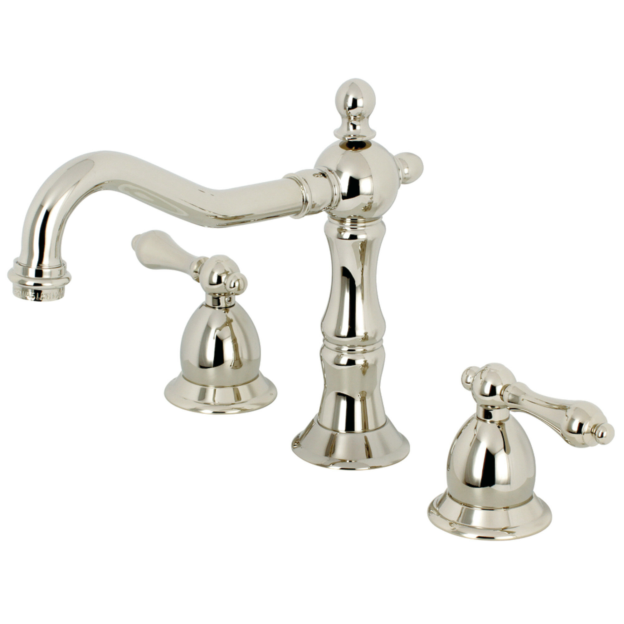 Heritage 8-Inch Widespread Lavatory Bathroom Faucet with Drain Assembly