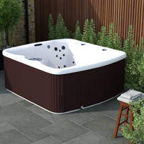 Cyannavalleyspas Cyanna Valley Spas 6 Person 21 Jet Square Plug And Play Hot Tub Reviews Wayfair