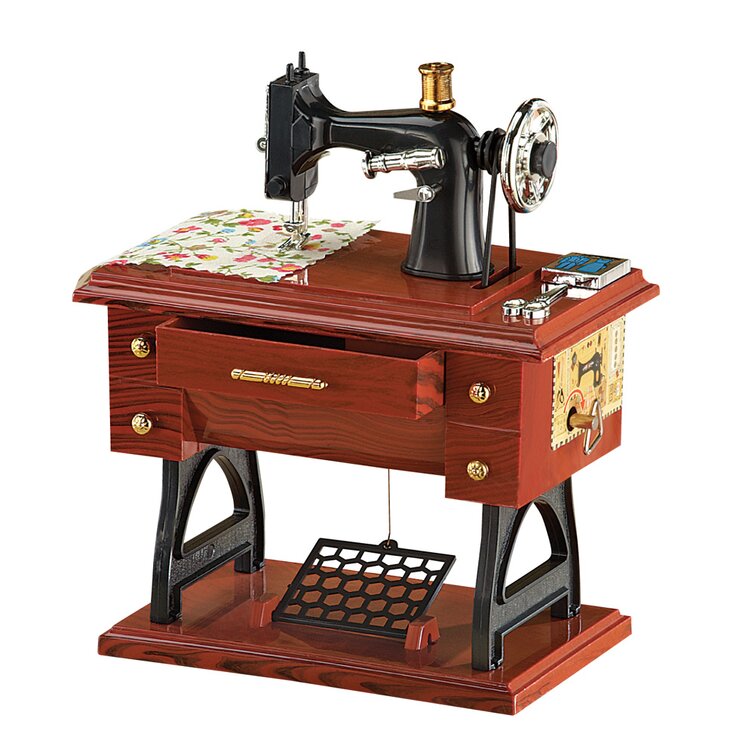 Oprechtheid schreeuw levering aan huis Charlton Home® Bol Antique Sewing Machine Music Box & Reviews | Wayfair