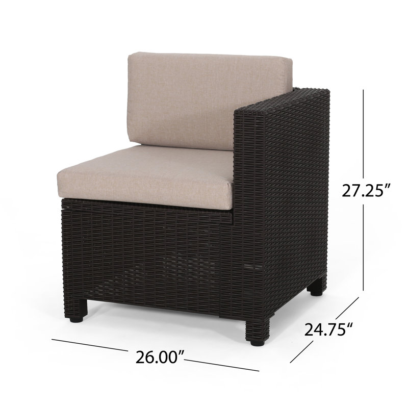 Ebern Designs Dudek Outdoor 6 Piece Sectional Seating Group With