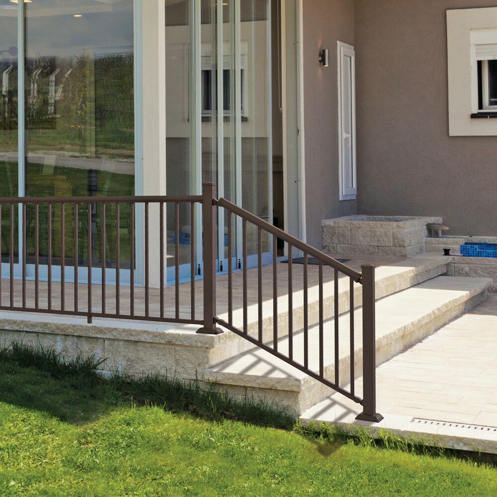 Barrette Outdoor Living 3 ft. H x 7.8 ft. W Aluminum Kit Stair Railing