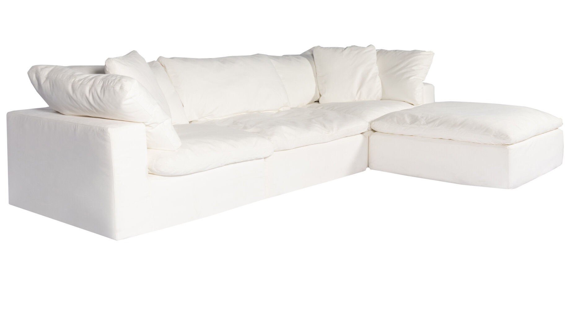 arden 132 right hand facing modular sofa chaise with ottoman