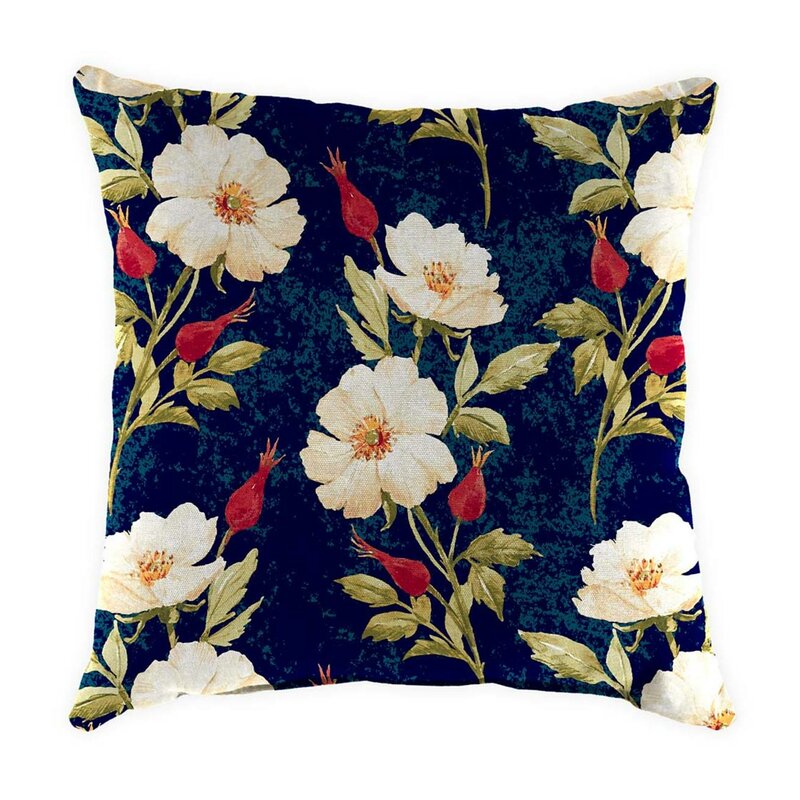 Plow & Hearth Floral Throw Pillow | Wayfair