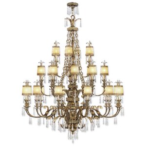 Perot 24-Light Shaded Chandelier