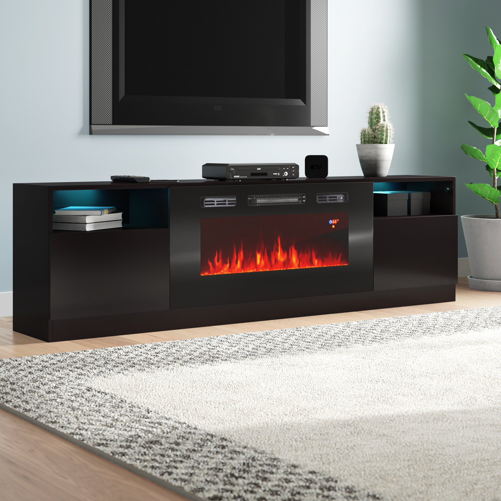 Black Fireplace TV Stands & Entertainment Centers You'll ...