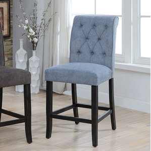 Tomasello Transitional Counter Height Upholstered Dining Chair (Set of 2) by Darby Home Co