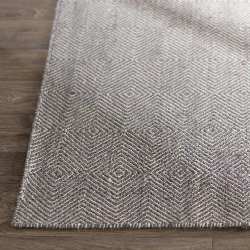 Marcelo Flat Woven Wool Cotton Gray Area Rug Reviews Allmodern Marcelo Flat Woven Wool Cotton Gray