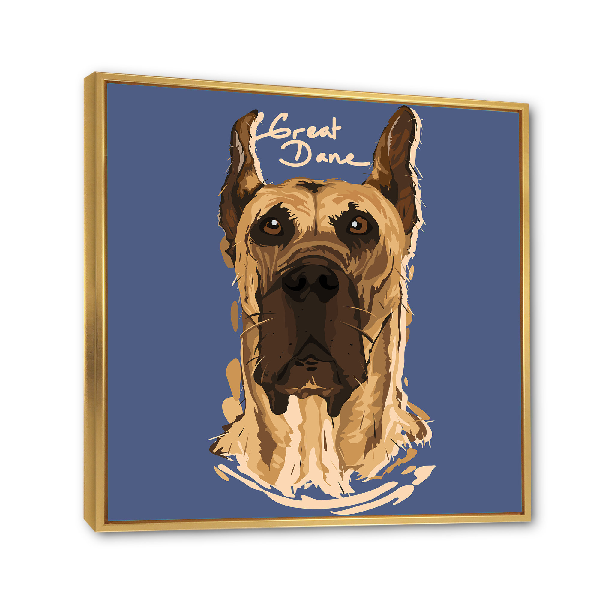 Winston Porter Cartoon Great Dane - on | Wayfair