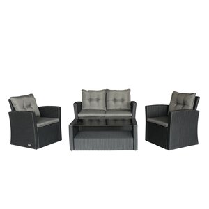 4 Piece Deep Seating Group with Cushions