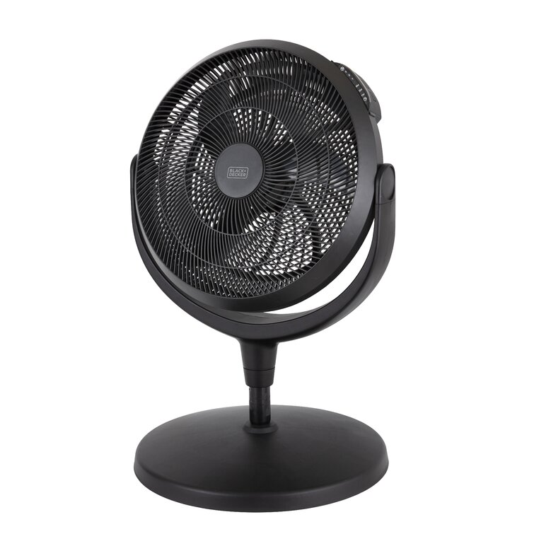 Black BLACK+DECKER BXFF53001GB 2-in-1 High Velocity 20 Wall Mountable/Air Circulator Fan with Remote Control and 8 Hour Timer 