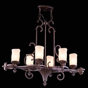 Buechler 6-Light Shaded Chandelier