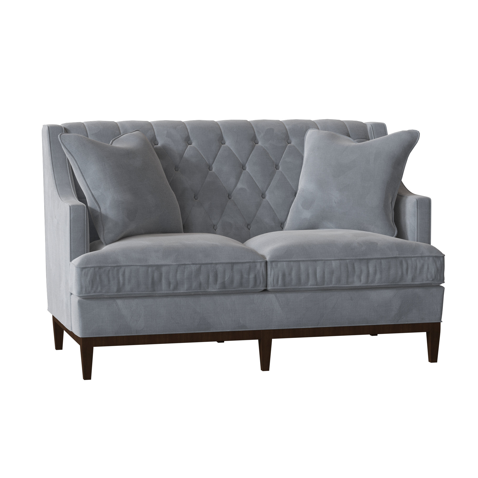 Duralee Furniture Carmel 60 Recessed Arm Loveseat