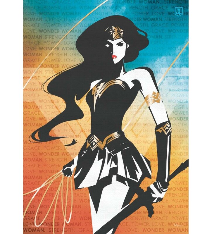Mightyprint Dc Comics Justice League Movie Wonder Woman Words